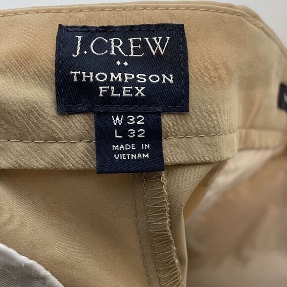 J.CREW Thompson Tech Pant Men 32 x 32 Khaki Tan Lightweight Performance AD934 - Picture 9 of 13